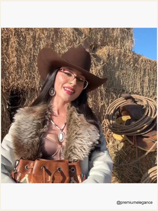 Western Turquoise Necklace and Earring Set for Women Cowgirl main image 2